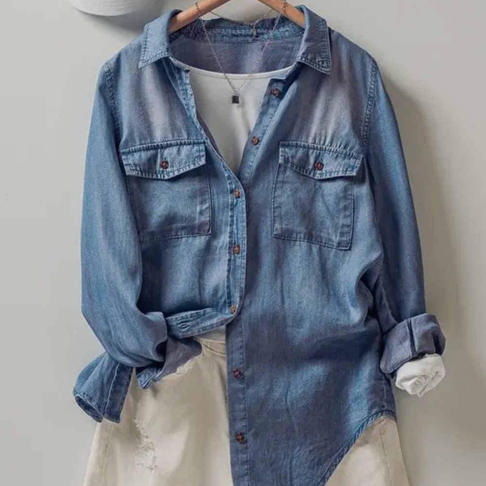 Chambray Button Down sizes Small thru X Large